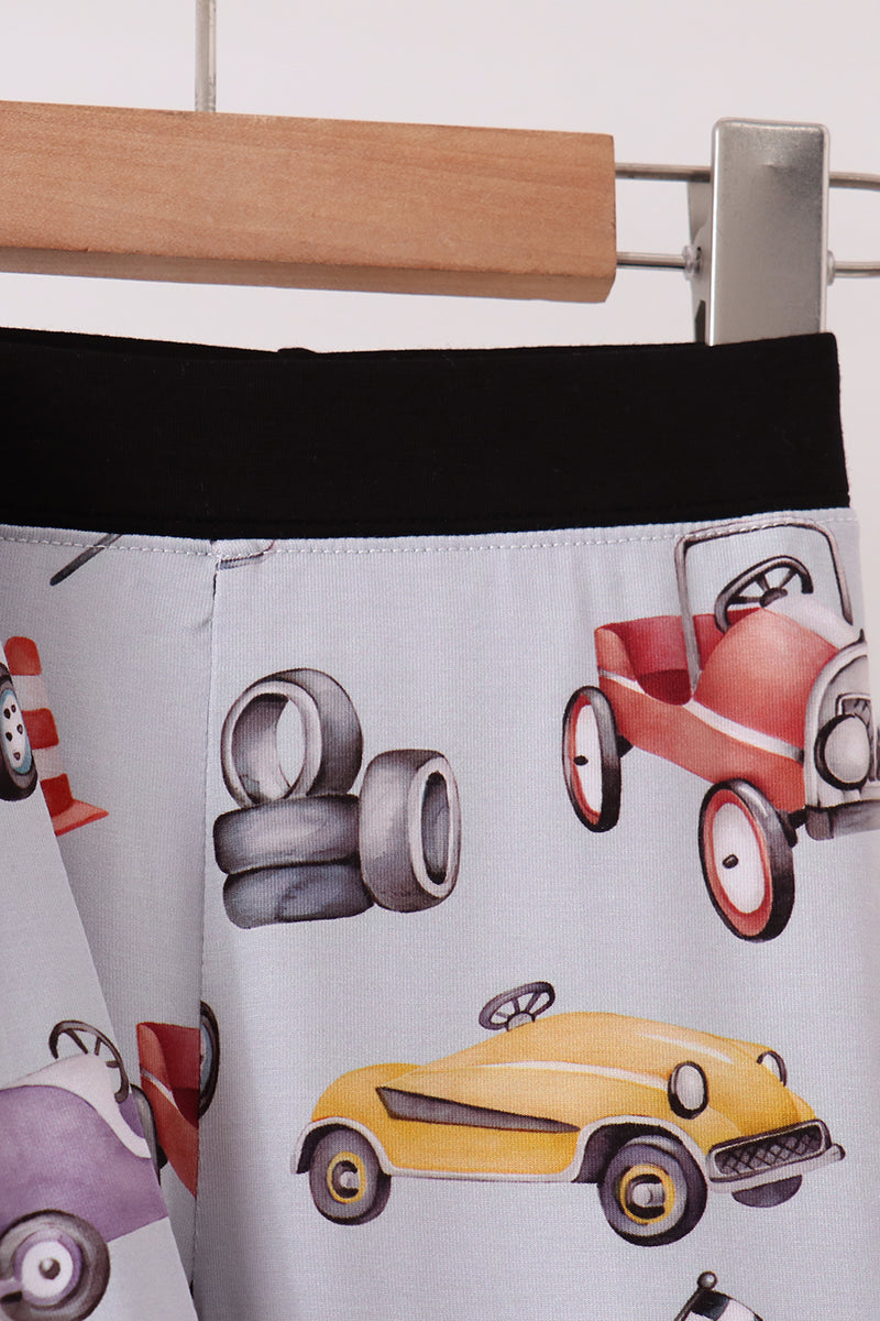 Black Racing Bamboo Pajama Set
