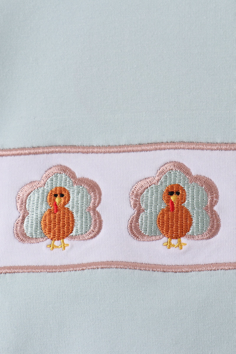 SageTurkey Embroidery Top