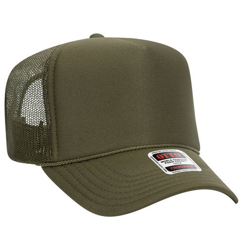 OTTO CAP® 5 Panel High Crown Mesh Back Trucker Hat