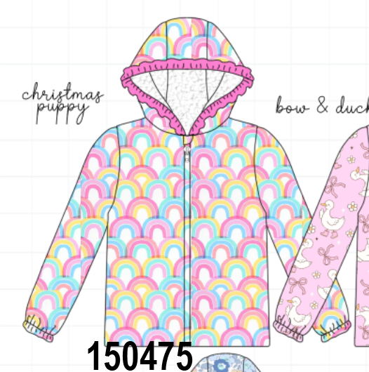 Rainbow Ruffle Raincoat
